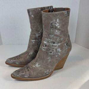 Jeffrey Campbell x Free People Floral Heeled Boots 8.5